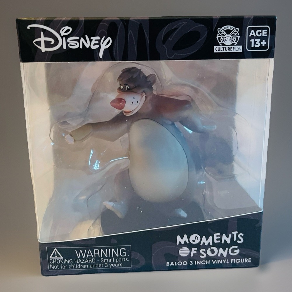 Disney Baloo Vinyl Figure CultureFly Moments of Song Jungle Book 3 Inch New
